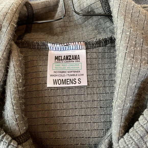 Melanzana V2 Gray/Purple Micro Grid Hoodie Dress - Picture 2 of 3